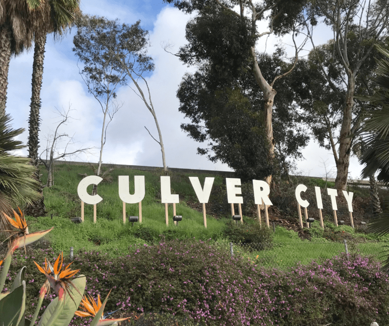Culver City sign on a hilltop in Los Angeles 