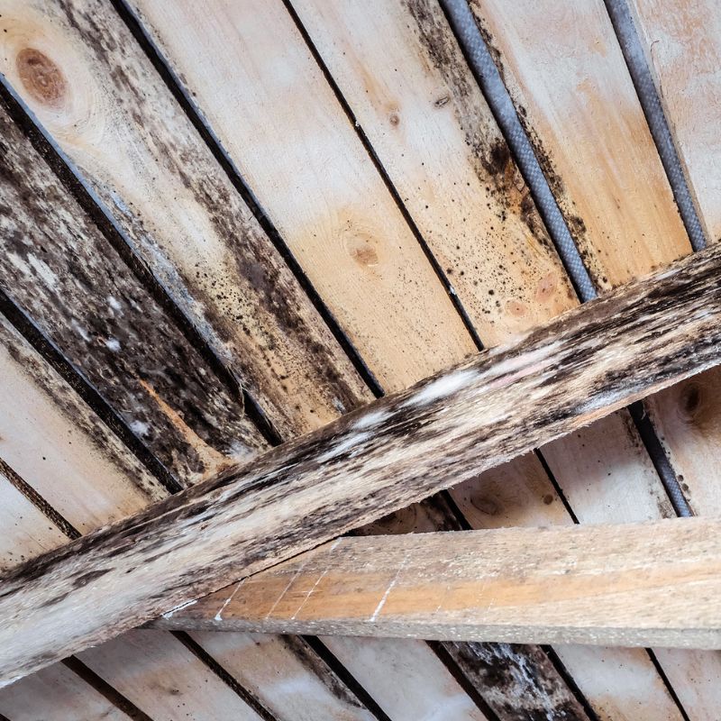 Black mould on wall closeup. House cleaning concept