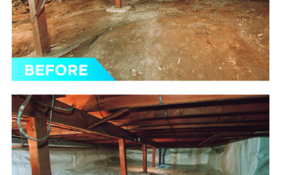 Why is it important to encapsulate and dehumidify a crawlspace?